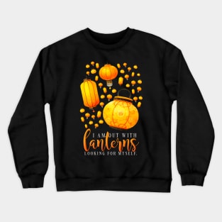 out with lanterns of emily dickinson Crewneck Sweatshirt